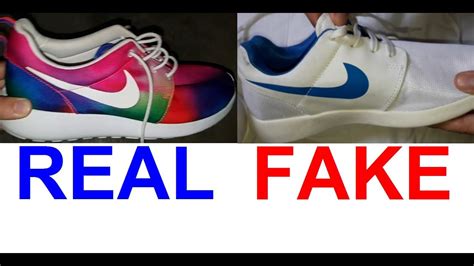 Real vs Fake Nike Roshe sneakers. How to spot fake Nike.